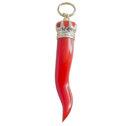 Real Horn Lucky charm with internal Hunchback